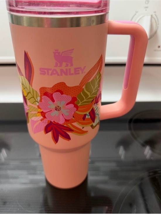 Stanley Other - Stanley Pink Floral Travel Mug with Handle